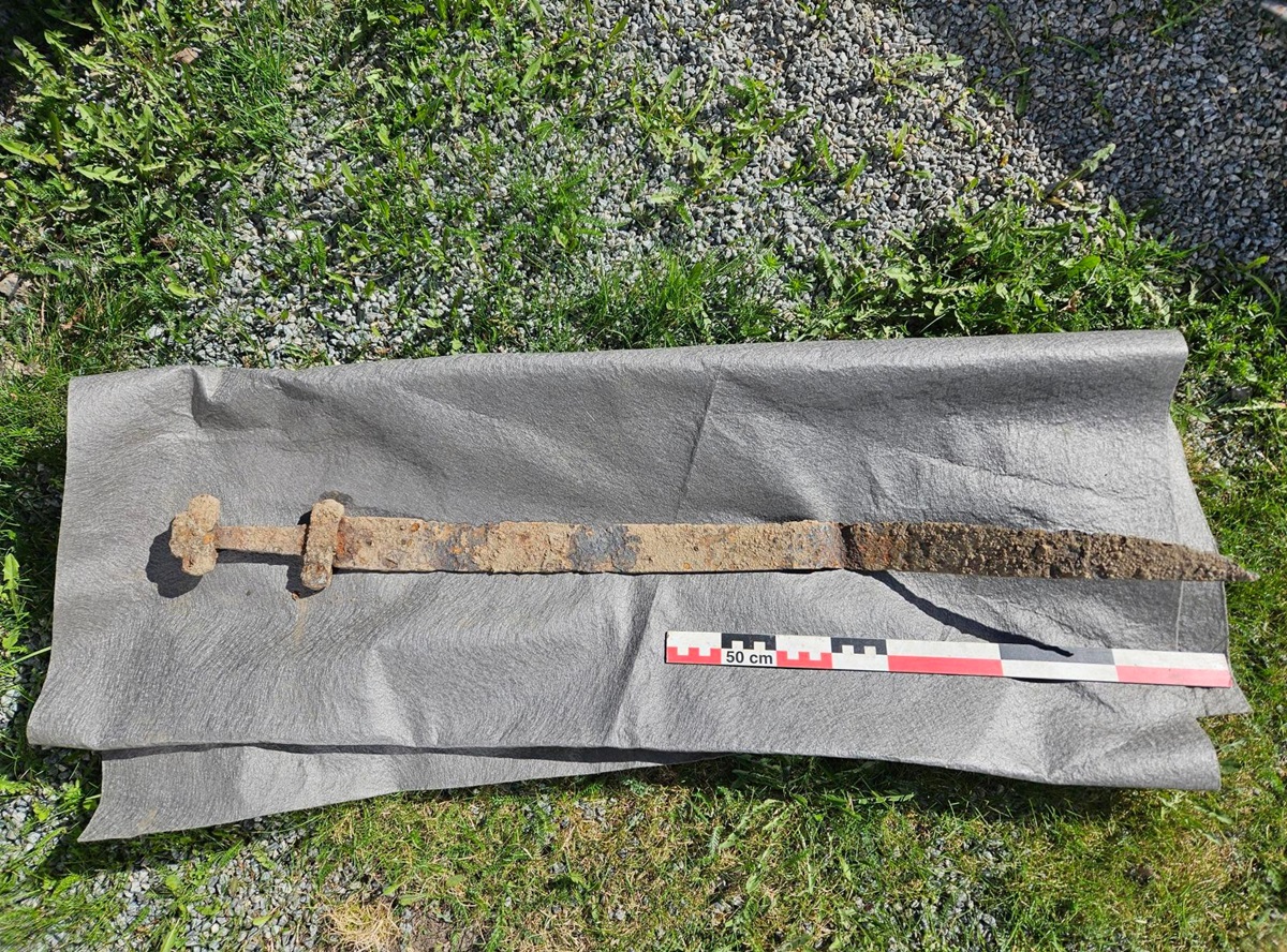 У Норвегії шестирічний хлопчик знайшов у полі меч віком 1300 років